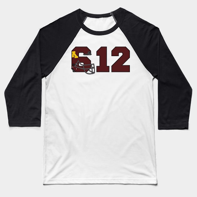 612 Minnesota Pride Baseball T-Shirt by DeepDiveThreads